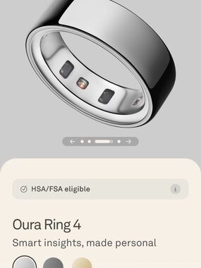 Oura Ring (Silver) Smart Wellness Ring